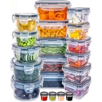 Genérico - Pack De 20 Recipientes Hermeticos Para Almacenar 100% Libre De Fugas