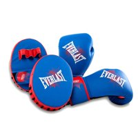 Everlast - Pack Guante Box + Guante Foco Prospect Kids 8 Oz Azul/Rojo