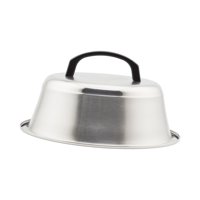 Bothyi - Tapa Para Untar De Acero Inoxidable, Redonda, Para Hamburguesas, Para Cocinar, Acampar, 22 Cm