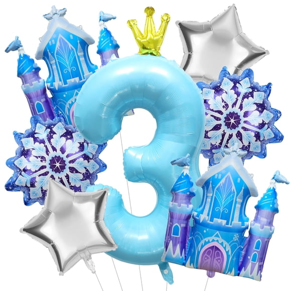 Decoraciones para fiestas, tercer cumpleaños, Winter Wonderland