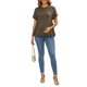 thumbnail image 2 of INSPIRE CHIC Top de Maternidad para Mujer con Mangas Cortas, Cintura Plisada, Camiseta de Embarazo, Blusa Suelta Casual Peplum Oversize XL Café, 2 of 6