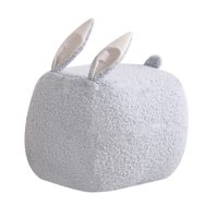 Bothyi - Reposapiés Otomano Conejito, Taburete De Suelo Para Niños, Tamaño Pequeño Para Sala De Estar, Azul Cielo