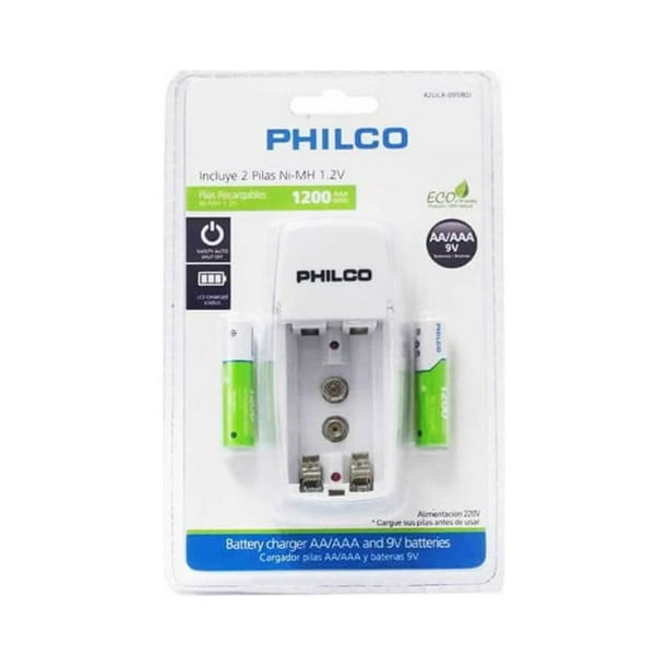 Cargador De Pilas Recargables Con 2 Pilas AAA Recargables