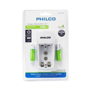 Ultra - Cargador De Pilas Recargables Con 2 Pilas Aaa Recargables