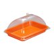 thumbnail image 3 of Elegante Tapa Para Plato De Servir, Para Uso En Exteriores E Interiores, Color Naranja, 3 of 5