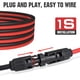 thumbnail image 5 of Cable de extensión solar ECO-WORTHY de 20 pies, 10 AWG, 30 A/1000 V DC, 5 of 6