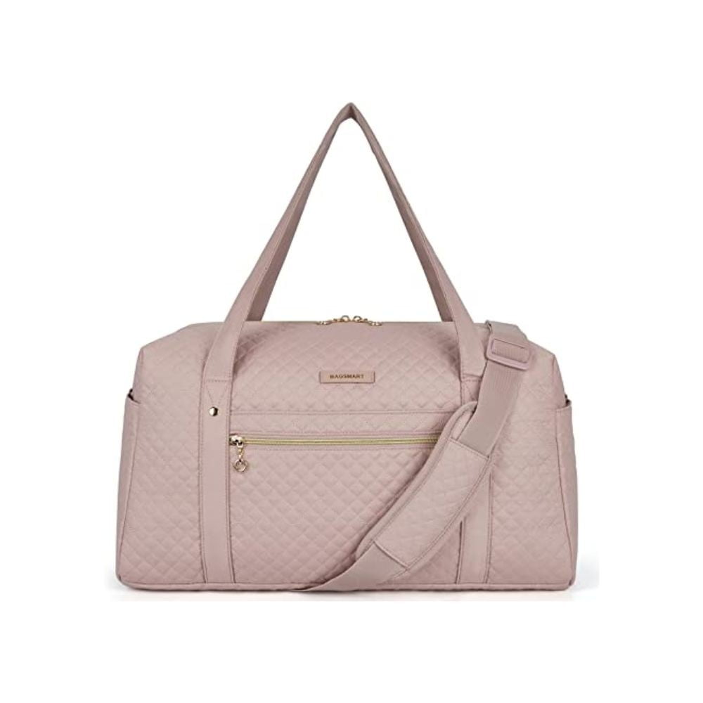 Bagsmart Bolso Fin De Semana Con Bolsa Para Zapatos Rosado