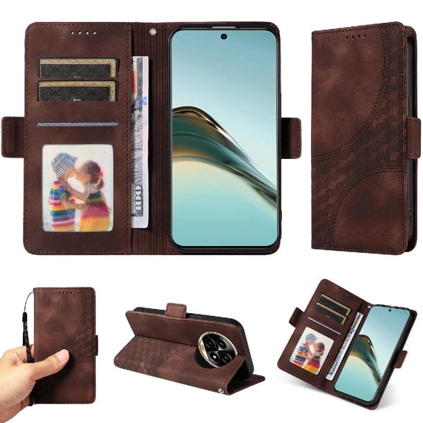Carcasa FOXDOCK Realme 13 Pro 5G de cuero PU, diseño acolchado clásico, protección contra caídas y rayones