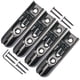 thumbnail image 1 of Un conjunto de 4 piezas individuales de puente individual para 4 cuerdas de guitarra baja negro, 1 of 3