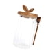 thumbnail image 5 of Jarra De Vidrio Con Tapa De Madera Y Cuchara De Frasco Transparente Para La Despensa De Azúcar Del Baño 800ml, 5 of 5