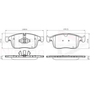 Pastillas Freno Para Auto Allied Nippon Adb02459