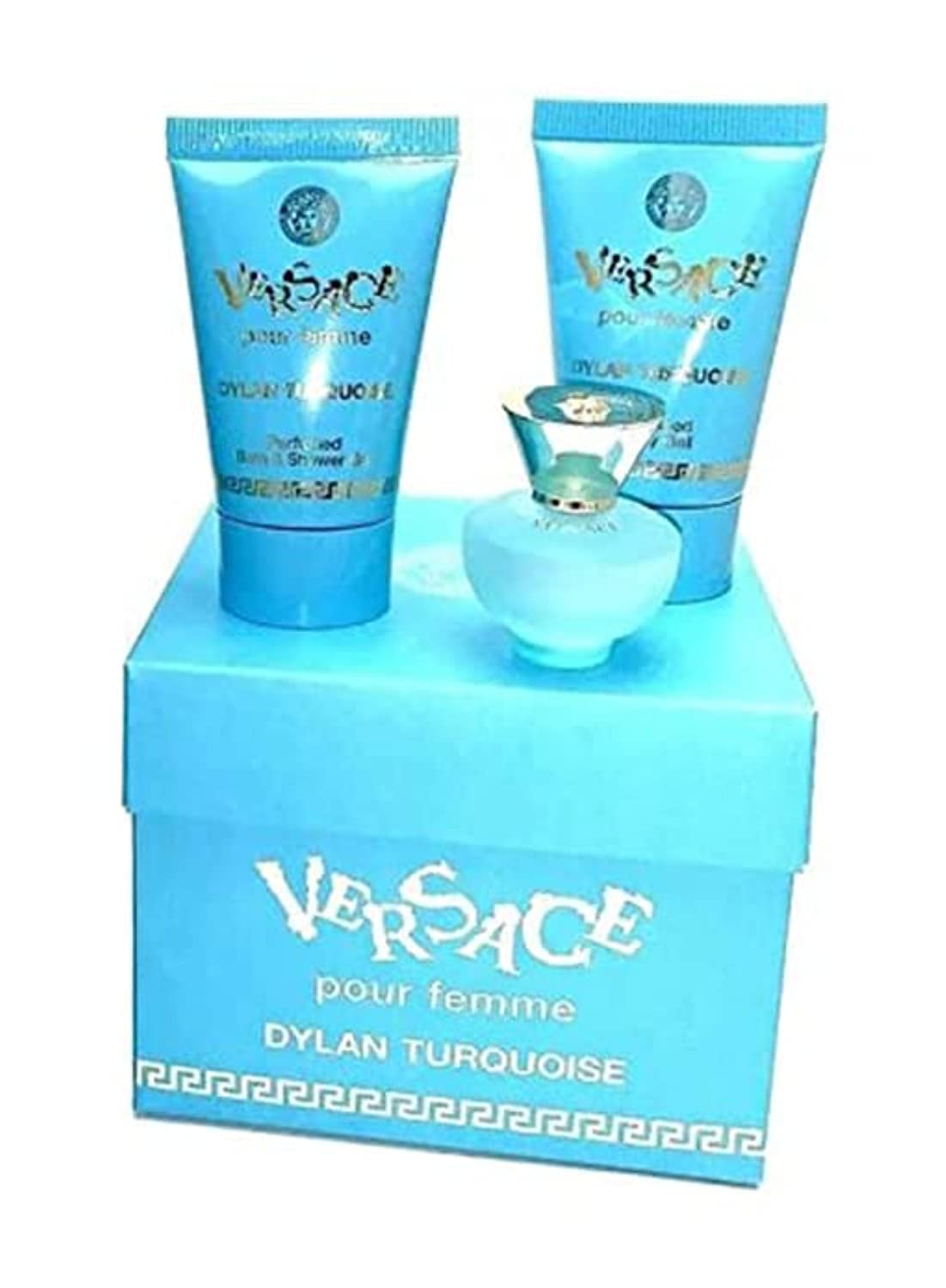 Set De Regalo Perfume Versace Dylan Turquesa Edt 5Ml Mujer