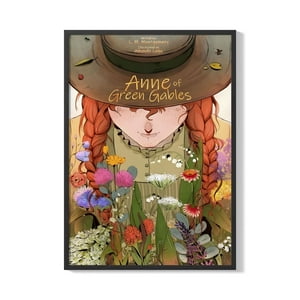 Creango - Cuadro Poster Enmarcado Anne Of Green Gables Decorativo