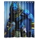 thumbnail image 1 of Cortina de ducha Anubis, juego de cortina de baño con ganchos, tamaño 60 x 72 pulgadas, 1 of 3