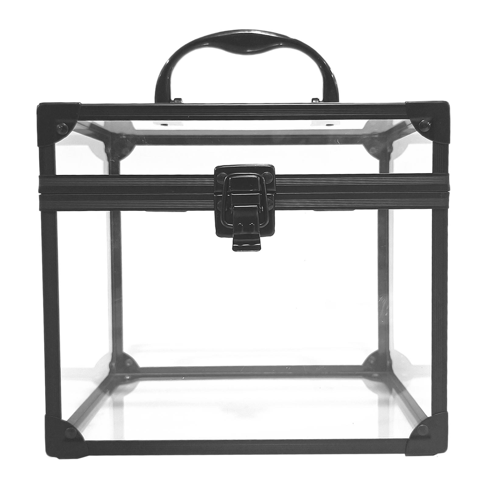 Magideal - Caja De Maquillaje, Organizador De Aleación De Aluminio, Caja De Almacenamiento De Cosméticos, Organizador De Cosméticos Para Viajes, Accesorios Para L