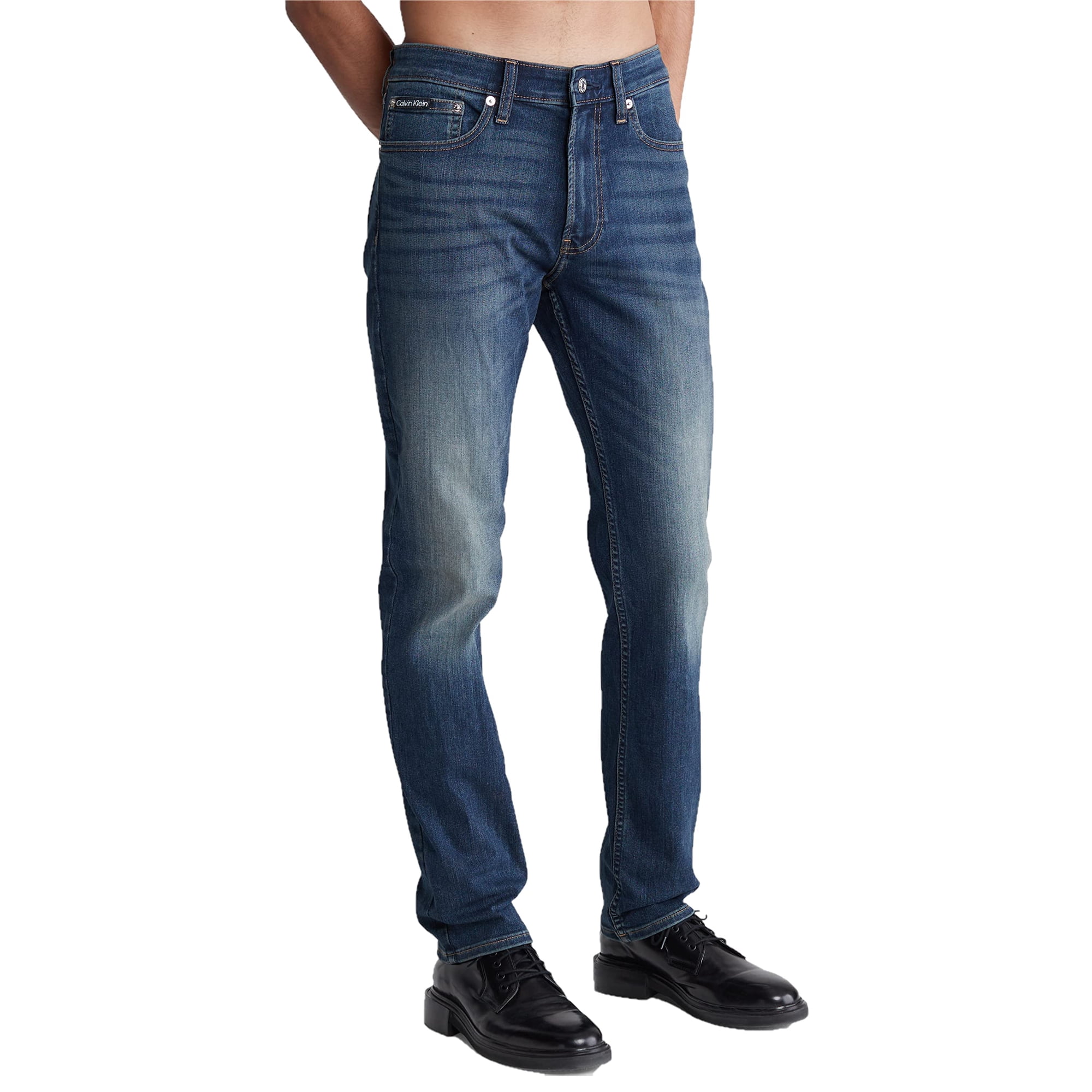 Jeans Slim Ajustados Para Hombre Calvin Klein De Alta Comodidad