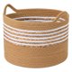 thumbnail image 1 of REGALWOVEN 1 Pcs Cesta de Almacenamiento Tejida, Caja de Almacenamiento para Estante y Armario para Mantas, Ropa, Caja Organizadora con Asas para Sala de Estar Marrón Claro 17.7*17.7*12.6in, 1 of 6