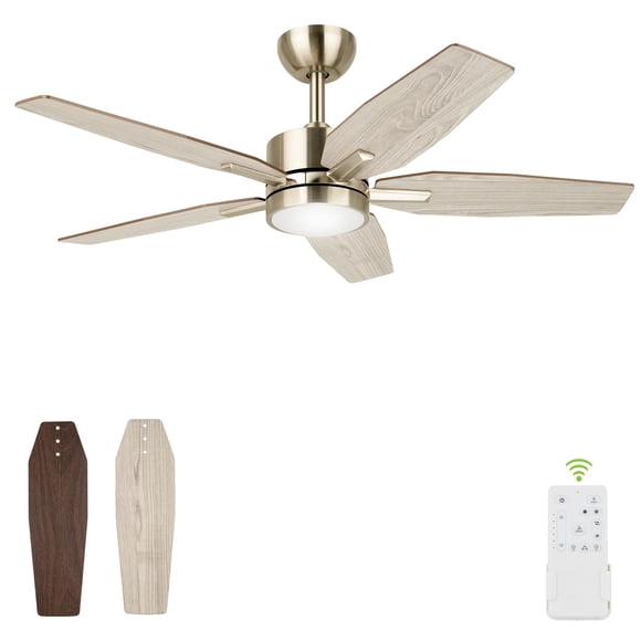 Ventilador de techo FANSHAIN de 107 cm con luz y control remoto