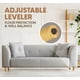 thumbnail image 4 of Patas para muebles Yes4All de madera natural, redondas de 4 pulgadas, juego de 4, 4 of 6