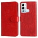 thumbnail image 3 of Funda tipo cartera FOXDOCK para Infinix Hot 12i , diseño girasol en relieve, cuero PU, cierre magnético, soporte y tarjetero, 3 of 5