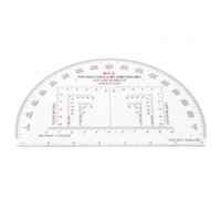 Magideal - Lector De Cuadrícula De Coordenadas De Transportador De Lectura Para Arquitectura De Medición De Camping