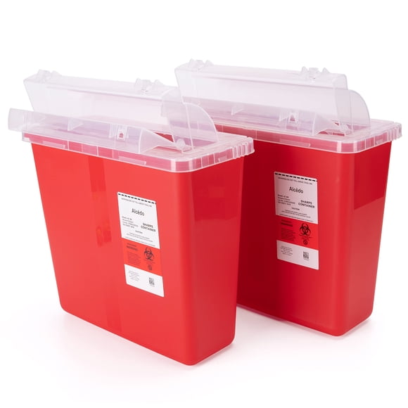 Recipiente Para Objetos Punzantes De 5 Cuartos De Galón (paquete De 2) Para Uso Doméstico Y Profesional