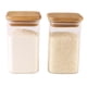 thumbnail image 3 of Frasco Hermetico Cuadrado 1100mL Vidrio 12cm Con Tapa Bambú, 3 of 3