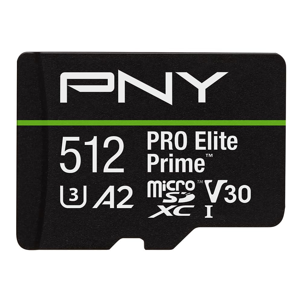 Tarjeta De Memoria Pny Pro Elite Prime 512gb Microsdxc U3 V30 A2