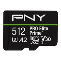 Tarjeta De Memoria Pny Pro Elite Prime 512Gb Microsdxc U3 V30 A2