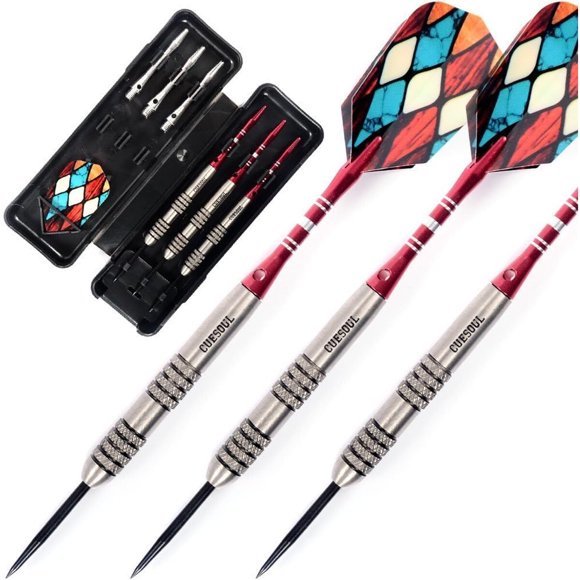 Dardos CUESOUL 24g Punta Acero 95 Tungsteno Estuche