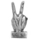 thumbnail image 5 of Escultura de resina con gesto de dedo, estatua creativa, adorno para estantería de escritorio, oficina, hogar, plata, 5 of 11