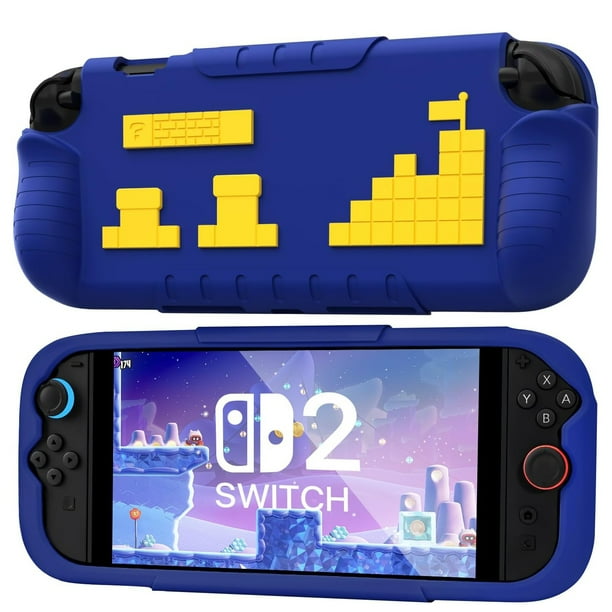 Funda protectora delgada para Nintendo Switch 2, funda antideslizante y a prueba de golpes de silicona suave con agarre ergonómico, diseño bonito