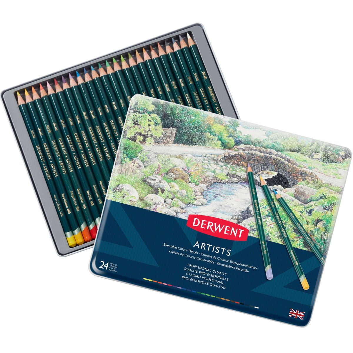 Lápices De Colores Artists Derwent Set 24
