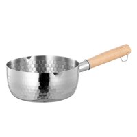 Bothyi - Cacerola Con Mango De Madera, Cacerola Con Mango Largo Para Casa De Té, Restaurante, Hogar, 22Cm