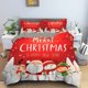 thumbnail image 3 of Christmas bedding set 3D printed Santa Claus duvet cover set King Queen single double size kids bedding set no bed sheet, 3 of 5