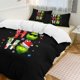 thumbnail image 3 of Comforter Set Queen Size Christmas Green Grinch Set with 2 Pillowcases for All SeasonsBedding Set 3pcs for Kids Boys Girls Bedroom Decor Bed Sheets, 3 of 5