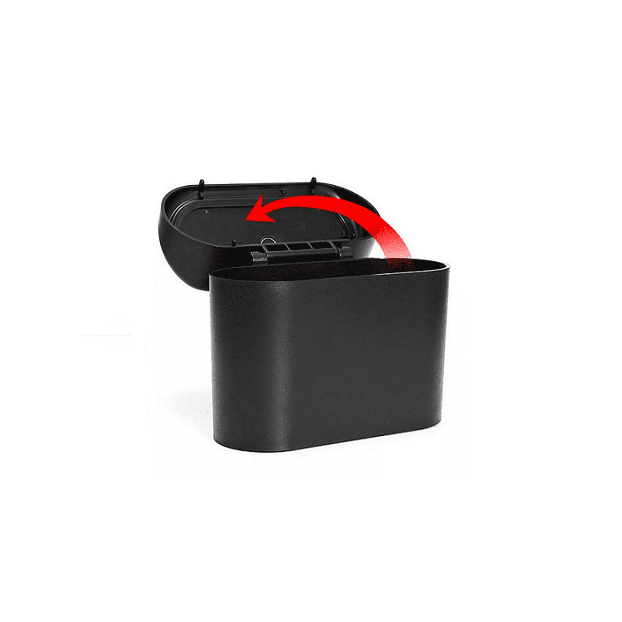 Genérico - Basurero Portátil Para Auto Universal 1 Litro Negro