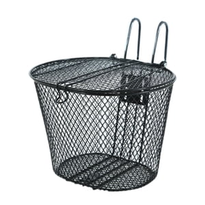 Ioensy - Cesta Delantera Para Bicicleta Con Tapa, Cesta Metálica Para Manillar De Bicicleta De Montaña