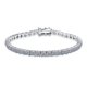 thumbnail image 1 of Pulseras de Moissanita de 4-5 Mm 6/6.5/7 Pulgadas Color D VVS1 Diamante Pulseras de Tenis para Mujer Pulseras de Tenis para Mujer de Plata Esterlina S925 con Certificado, 1 of 8