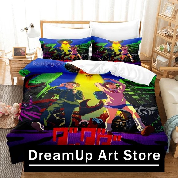 Anime DAN DA DAN Bedding Set Quilt Cover Bed Cover with Pillowcase Boys Adult Home Textile
