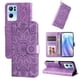 thumbnail image 1 of Funda tipo cartera FOXDOCK para OPPO Reno 7 Pro 5G , diseño girasol en relieve, cuero PU, cierre magnético, soporte y tarjetero, 1 of 5