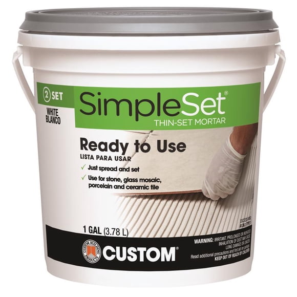 Productos de construcción personalizados de mortero fino SimpleSet White, 1 litro