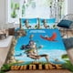 thumbnail image 2 of La Vida Salvaje Conjunto de sábanas temático, trío de piezas, cómodo y amigable con la piel, diseño único, regalo de decoración para el hogar para familiares, amigos y fans,135cm *200cm, 2 of 6
