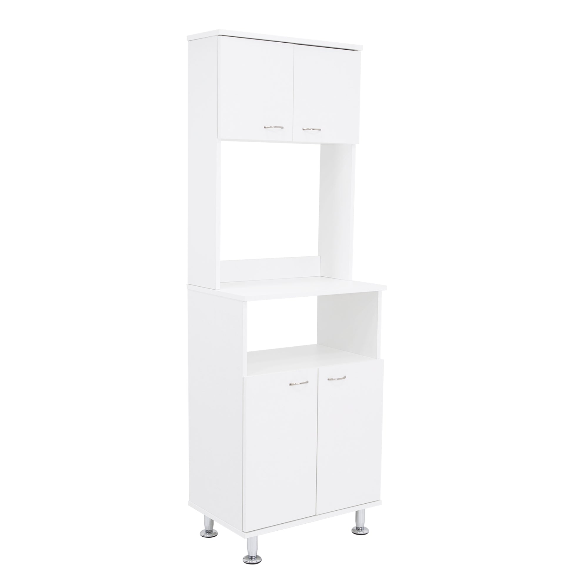 Fmfurniture - Mueble Microondas 4 Puertas Fm-011b Blanco