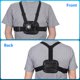 thumbnail image 2 of Soporte de pecho doble para Gopro Hero 13/12/11/10/9/8/7/6/5/4/3, AKASO, DJI osmo, 2 of 9