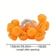 thumbnail image 4 of 1pc Halloween Pumpkin String Lights Battery Operated 10Ft 20 LED Orange Pumpkins Fairy Light Indoor Outdoor Spooky Decorations For Halloween Thanksgiving Fall Bedroom Fireplace Party Patio, 4 of 4