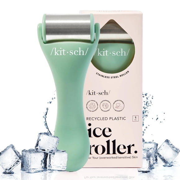 Rodillo de hielo Ice Face Roller Kitsch para el cuidado de la piel, color verde menta