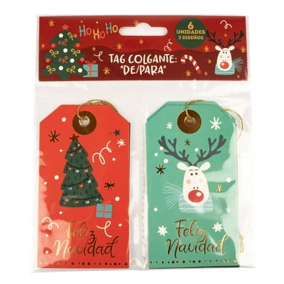 Set De 8 Tarjetas De Regalo Navideñas, 1 Un  Palms