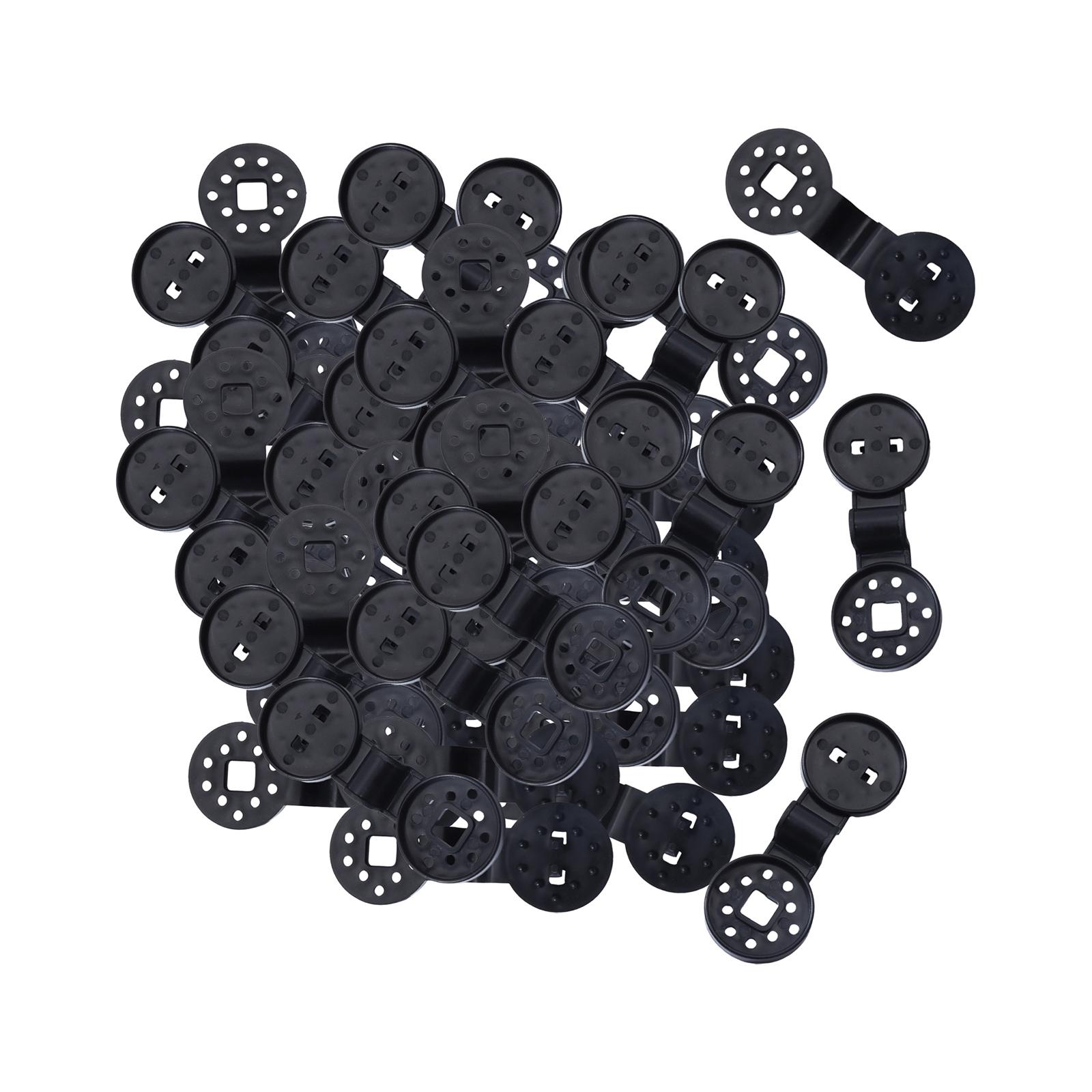 Magideal - 100 Piezas Abrazaderas De Bloqueo De Tela De Sombra Clip De Sombra Abrazadera De Fijación De Tela De Sombra De Invernadero Para Red De Jardín, Red De