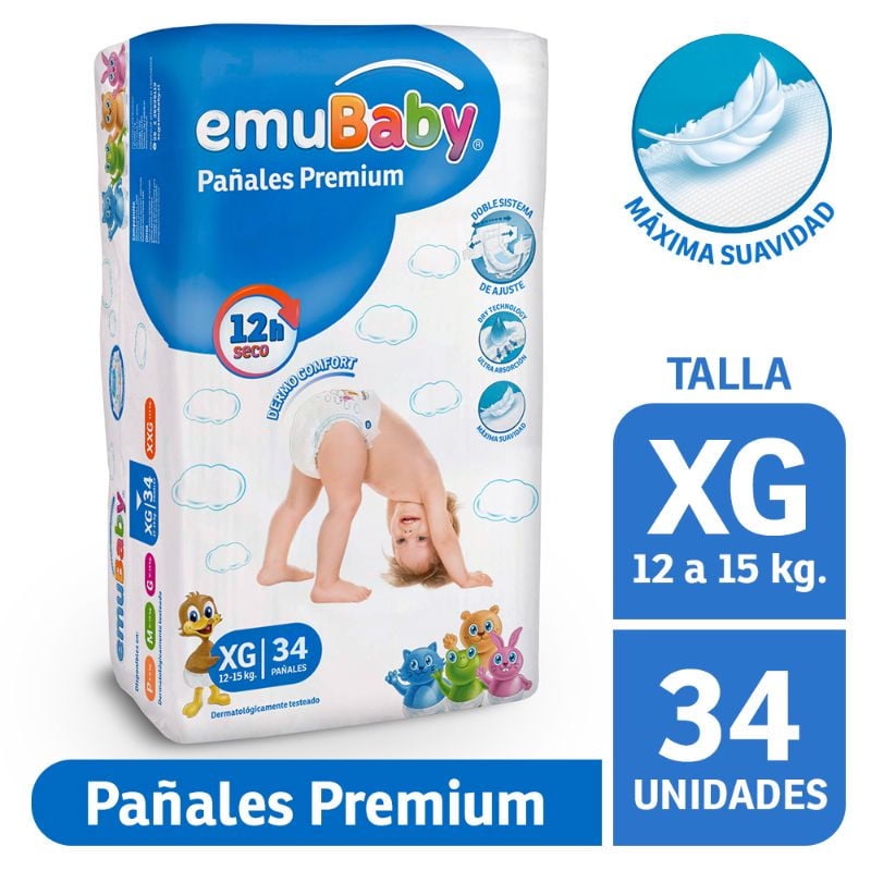 Emubaby - Pañales Premium Xg